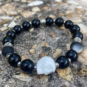 White skull bracelet